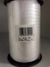 Ivory Curling Ribbon 500 Yards 3/16" Bulk Spool for Florist Balloon Gift Wrap