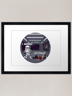 Star Franchise I Missed, I Died Art Framed Wall Art Poster Canvas Print Picture