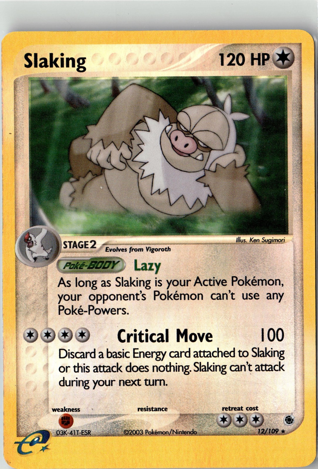 Slaking Holo Rare Ruby and Sapphire 12/109 NM