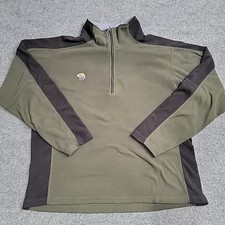 Mens MOUNTAIN HARDWEAR 1/2 Zip Light Pullover Fleece Shirt Sweater USA Made Sz M