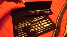 Großes MAHO Pfronten-Allgäu Präzision Zirkel- & Reißzeug-Set - 2 Vintage-Kästen