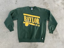 vtg y2k Russell Baylor University Spellout Crewneck Sweatshirt Waco Texas