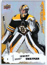 2021-22 UD Jeremy Swayman #RC-7 2021-22 Rookie Commemorative Class Bruins