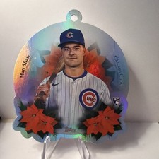 2025 Topps Holiday Matt Shaw #OO-9 Oversized Die-Cut Ornament RC Chicago Cubs