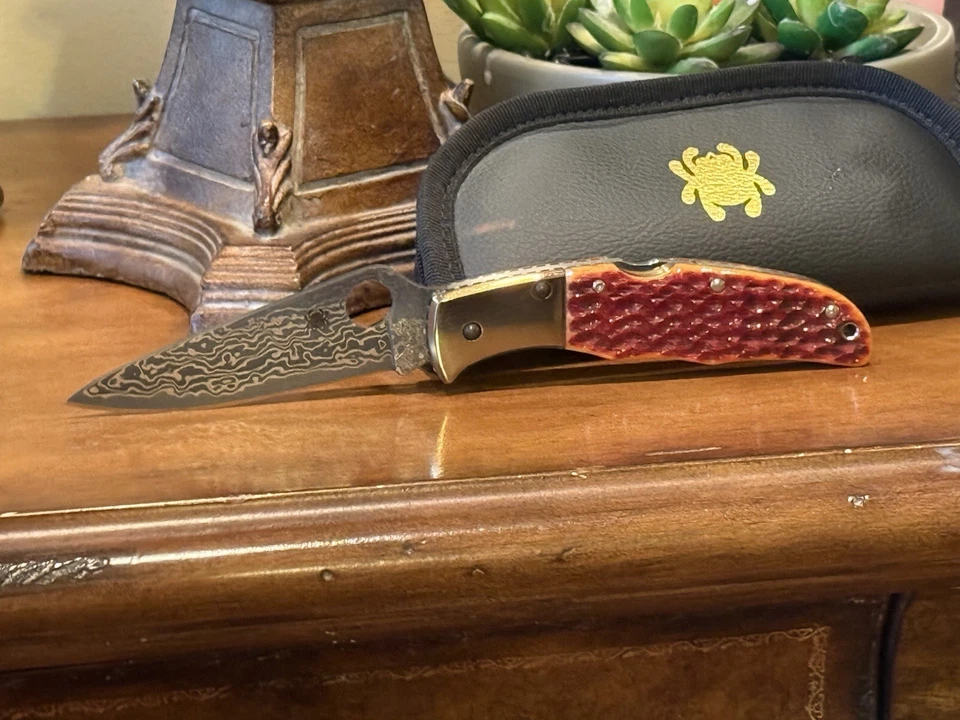 SPYDERCO SPRINT RUN DAMASCUS ENDURA, JIG BONE, C10JBOP, NUEVO Foto 3 de 4