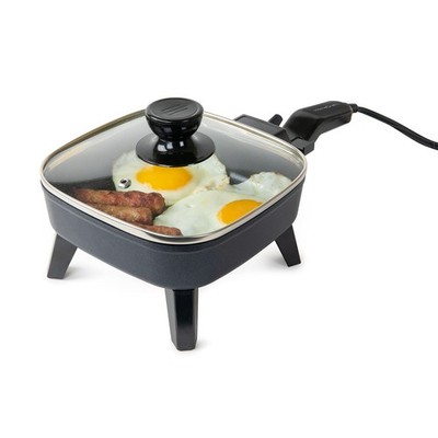 HomeCraft 7-Inch Electric Non-Stick Skillet w/ Adjustable Temp Control