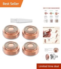 Gentle Hypoallergenic Facial Hair Remover Replacement Heads - 4 Pack Gen 2