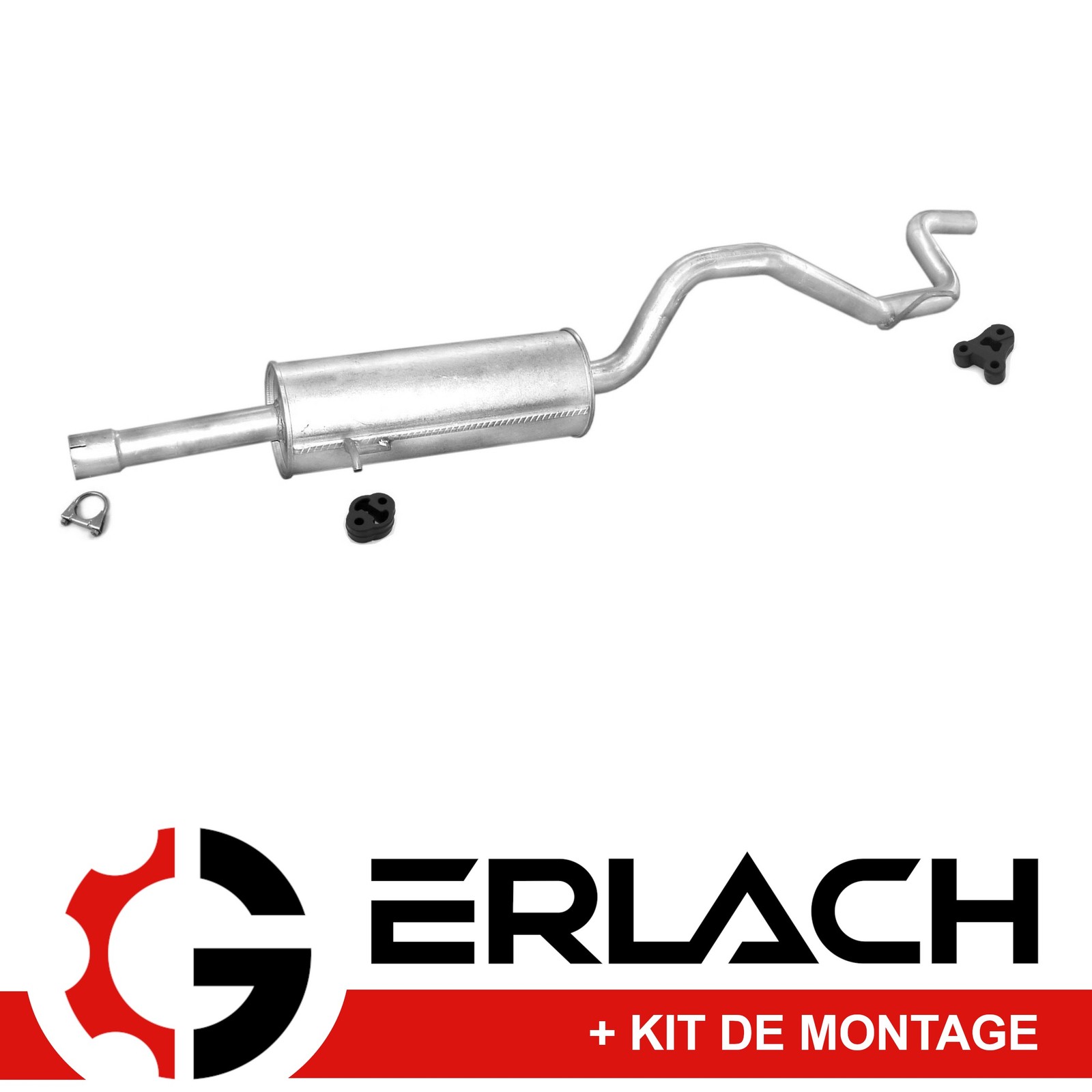 Silencieux arrière Ford Transit 2.5D d'échappement - Pièce de rechange 2835mm référence 1471
