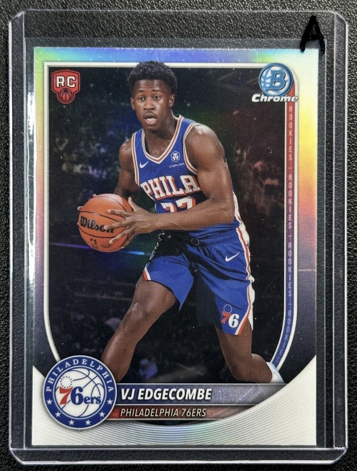 VJ EDGECOMBE 2025-26 BOWMAN CHROME #BRR-3 RED ROOKIE VARIATION RC SP 76ERS