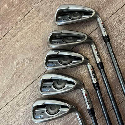 PING G Iron Set 5pc MCI Black 80 R Red Dot Japan Used