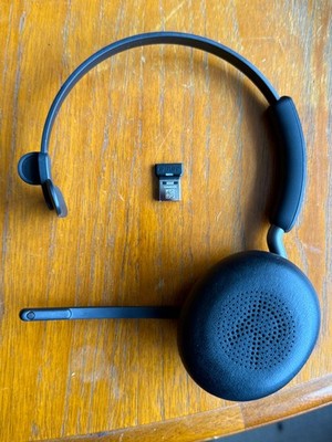 Jabra Evolve2 65 MS Mono Wireless Headset, (Microsoft Teams Certified) - Schwarz