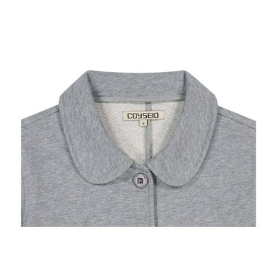 トップス coyseio SWEAT JACKET MELANGE GREY US Tariffs Include]Coyseio Cozy Sweat Jacket Melange Grey K