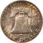 1955 Franklin Half Dollar  - Nice Mint Set Toning - GEM BU!