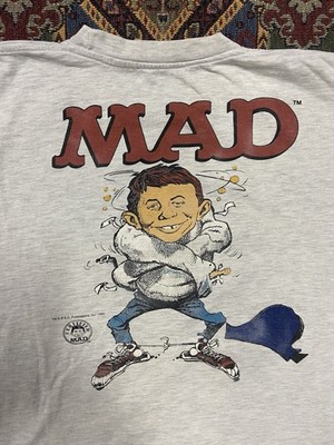 Vintage 1993 Mad TV Magazine T-Shirt Cartoon Graphic 90s Comedy 