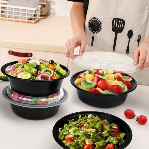Meal Prep Containers Reusable 32oz - Meal Prep Bowls with Lids 50 Pack, Round... - Picture 3 of 8