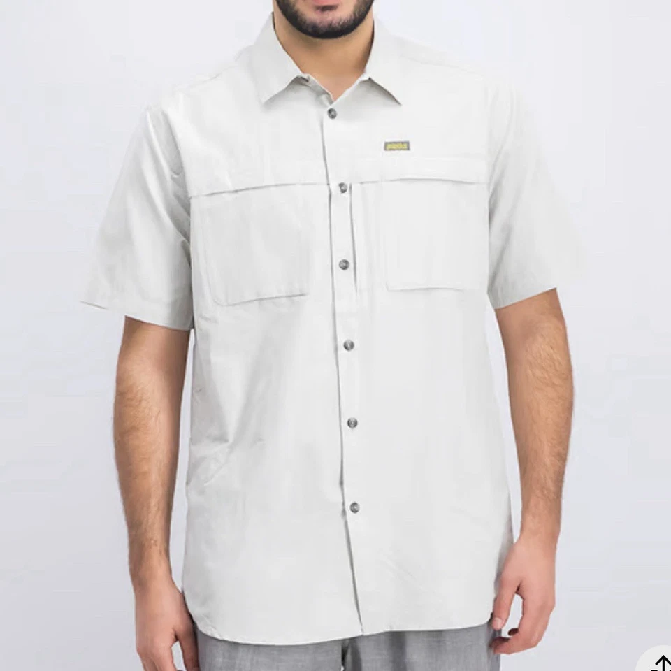 Camisa Solstice Apparel Para Hombres Gris Manga Corta Talla L Exterior Luz Secado Rápido Foto 2 de 4