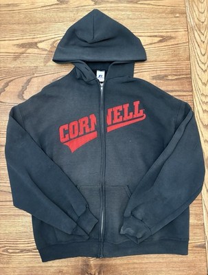 Vintage 00s Russell Athletic Size Large Full Zip Cornell Ivy Hoodie Sweatshirt