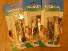 Original NOKIA HDC5  3 x Headsets-Kopfh&ouml;rer +Ein-Aus Mikrofon  nagelneu OVP