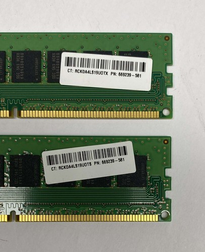 16GB Kit (2 x 8GB) Samsung HP 669239-581 PC3-12800E 1600MHz UDIMM Server Memory - Picture 4 of 5
