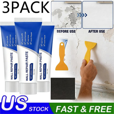 #ad 3X Wall Repair Kit Paste Mending Agent Multi functional Quick Dry Self adhesive $27.97
