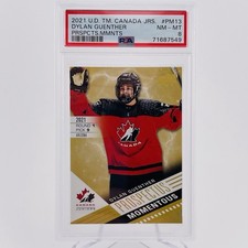 Dylan Guenther Prospectus Momentous PSA 8 💎 2021 UD Team Canada Juniors SALE