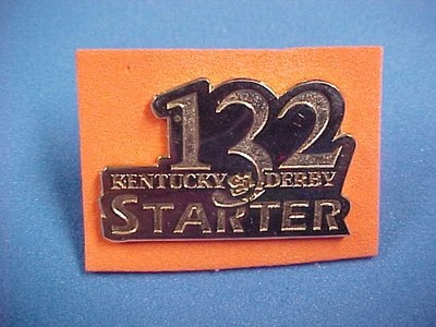 2006 Kentucky Derby Starter pin Rare BARBARO the winner