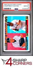 1996 COLLECTOR'S CHOICE #2 EDGAR MARTINEZ-TONY GWYNN HOF PSA 10