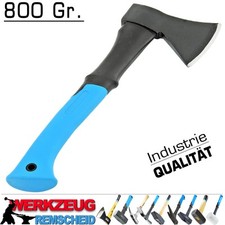 Profi Axt Holzaxt Forstaxt Hand Beil Holz Spalten Fiberglas Stiel ERGO 800 Gramm