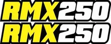 RMX 250 Swingarm Airbox Number Plate Decals Stickers Rmx250 RM dirtbike graphics
