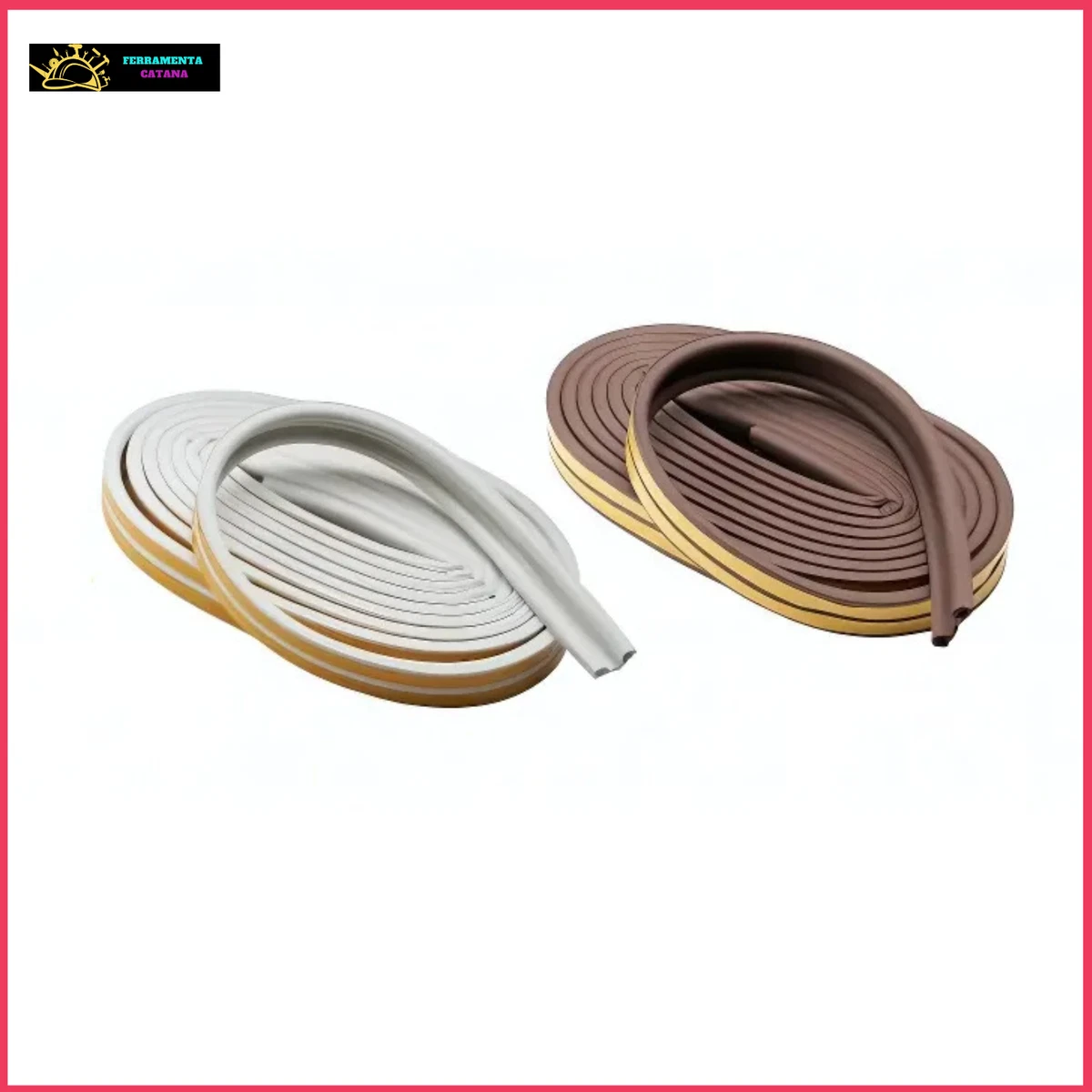 Parafreddo Paraspifferi Adesivo Per Porte Finestre Gomma Epdm 6mt Zigri 1915 - Foto 8