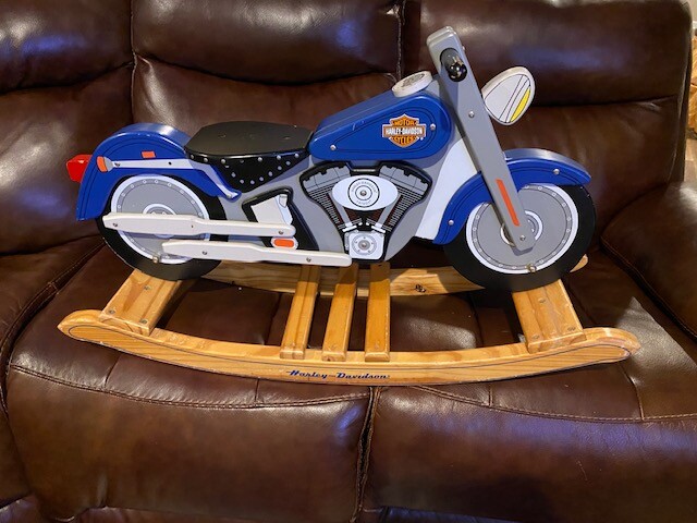 kidkraft motorcycle rocking horse