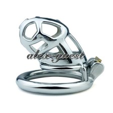 New Stainless Steel Male Chastity Device Mamba Cage Men Standard Metal Lock Belt