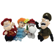 The Adventures Of Rocky & Bullwinkle Toy Plush Lot of 4 Dudley Nell Stuffies