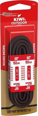 Outdoor-Schnürsenkel Kiwi rund braun 60''