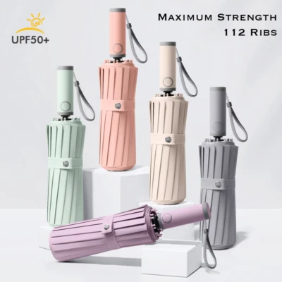 Foldable Umbrella Maxi Strength 112 ribs Flagship Wind resistant 7 colour Cedar®