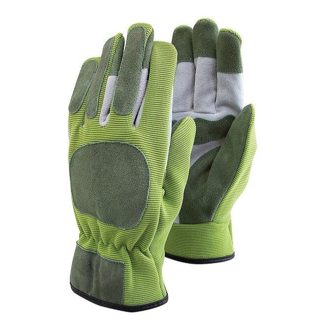 Town & Country Leather Flexi Rigger Work Gloves Lime Size 8 Medium  g9