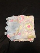 Pottery Barn kids Full Size Duvet And Two Shams Butterflies Blue Ribbons