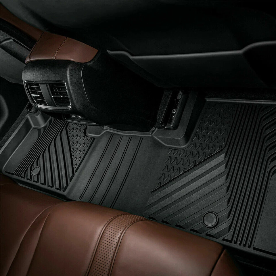 3W Floor Mats Liner Full Set for 2019-2023 Acura RDX 1st & 2nd Rows All Weather - Image 3 of 4