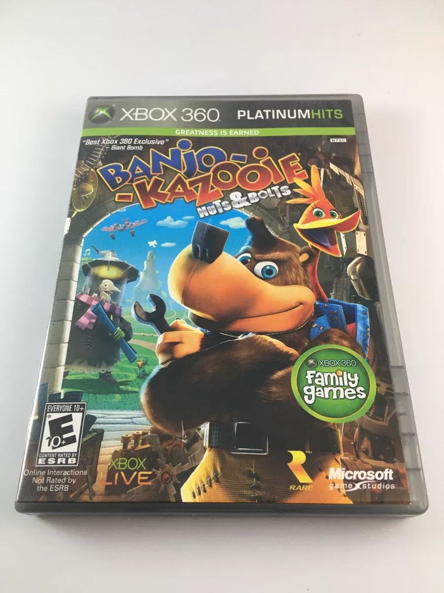 Banjo-Kazooie: Nuts & Bolts (Xbox 360, 2008) with Poster and Manual