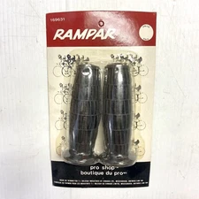 NOS VINTAGE RALEIGH RAMPAR MX MOTOCROSS WEBCO WAFFLE GRIPS BMX BOLTON - BLACK