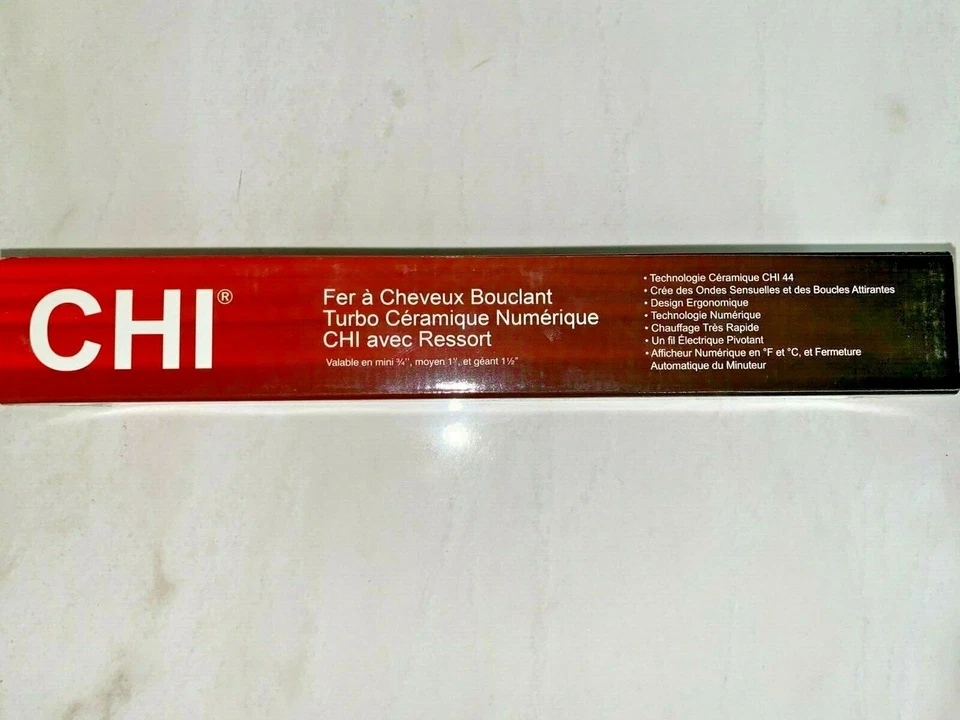 CHI Turbo Digital Ceramic Spring Curling Iron 3/4 in  - Image 3 of 4