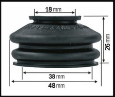 2x Staubmanschette für Spurstangenkopf Tragg...