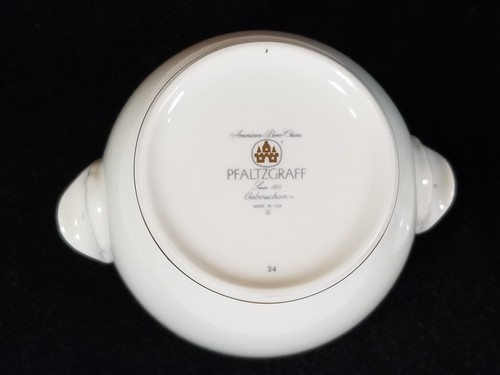 Pfaltzgraff Cabouchon Bone China Sugar Bowl Dish Lidded MINT - Picture 7 of 8