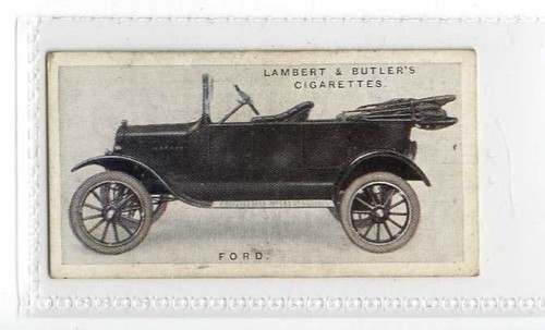 (Jy829-100) Lambert & Butler, Motor Cars A Series, Ford, 1922 #18