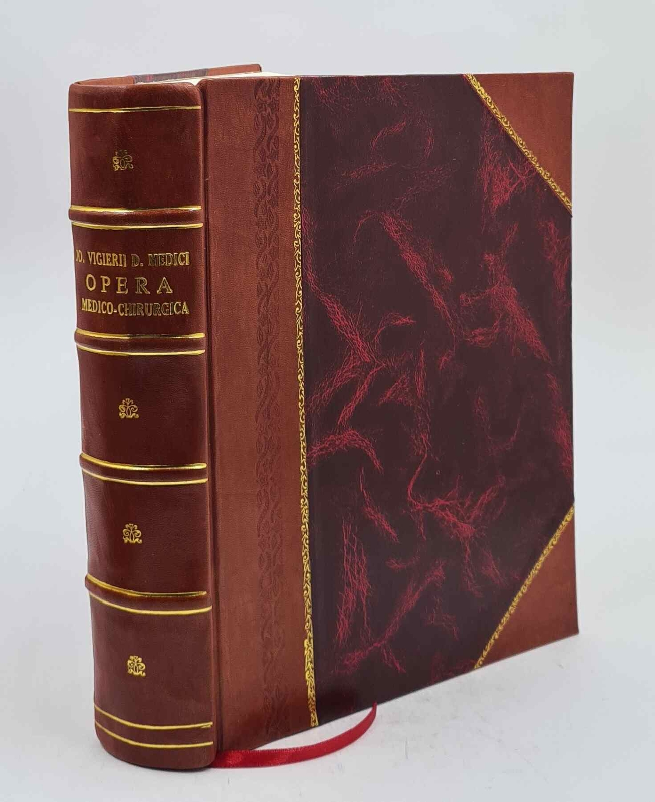 Jo Vigierii Medical Surgical Works Leather Bound Book