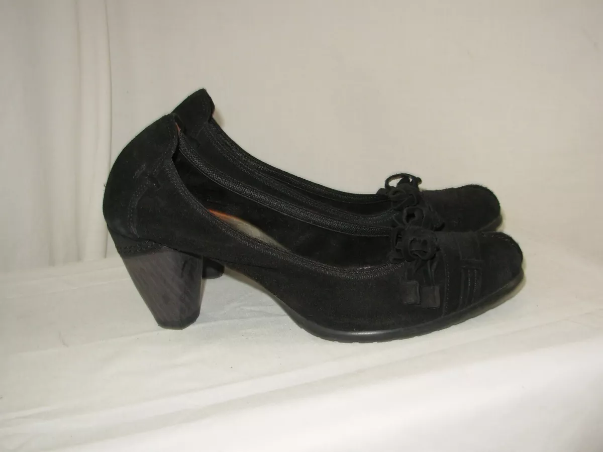 MYMA Escarpins daim noir P.37 chausse un bon 38 eBay
