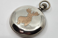 RARE Antique 1898 Waltham Grade " Sterling" 18s Silver 14k Gold inlay