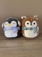 Squishmallow Christmas Walgreens Exclusive 9  Dawn Fawn  Luna Penguin 