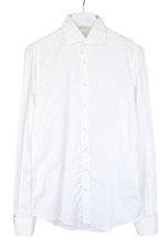 Suitsupply Extra Slim Fit Formal Dress Shirt For Men White S Double Cuff
