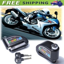 Motorcycle Bike Scooter Anti-theft Sturdy Disc Brake Lock Security Alarm Padloc